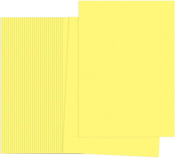 PATIKIL Bright Yellow Colored Copy Paper, 100 Sheets 11.7x8.3 A4 19lb/70gsm Double Sided Colorful Print Paper Bulk Sheet DIY Craft Art Projects Supplies for Printer Origami