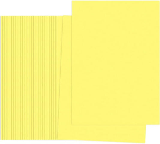 PATIKIL Bright Yellow Colored Copy Paper, 100 Sheets 11.7x8.3 A4 19lb/70gsm Double Sided Colorful Print Paper Bulk Sheet DIY Craft Art Projects Supplies for Printer Origami
