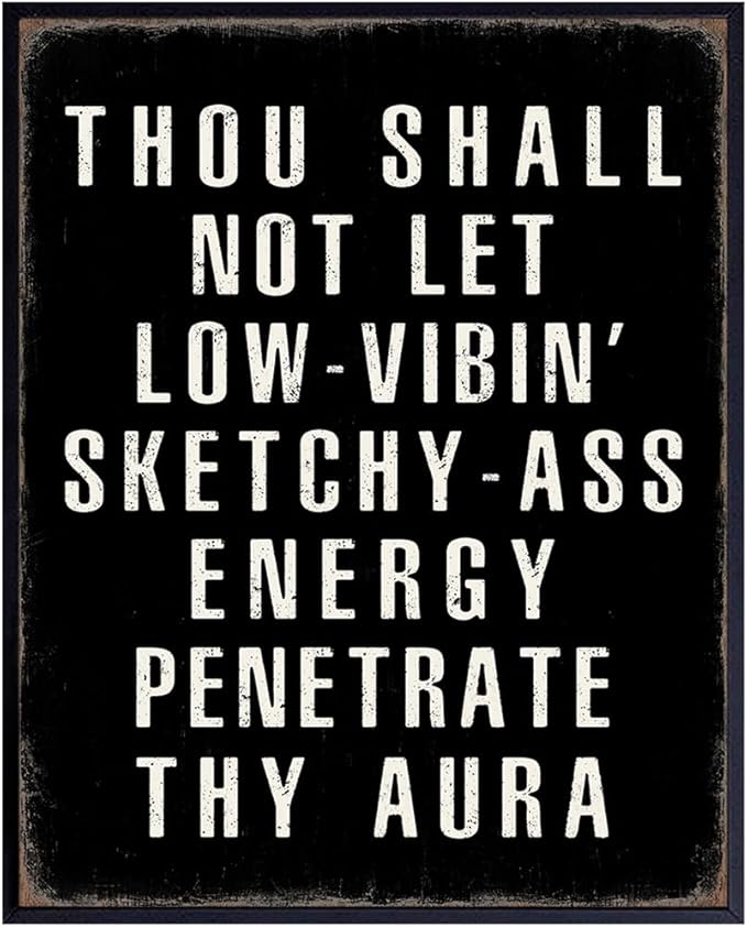 Motivation Quotes Wall Art - Funny Quotes Wall Art & Decor - Funny Sayings Wall Decor - Positive Poster - Entrepreneur Gifts - Home Office Decor - Man cave Sign - Inspiration - UNFRAMED 8x10 Print