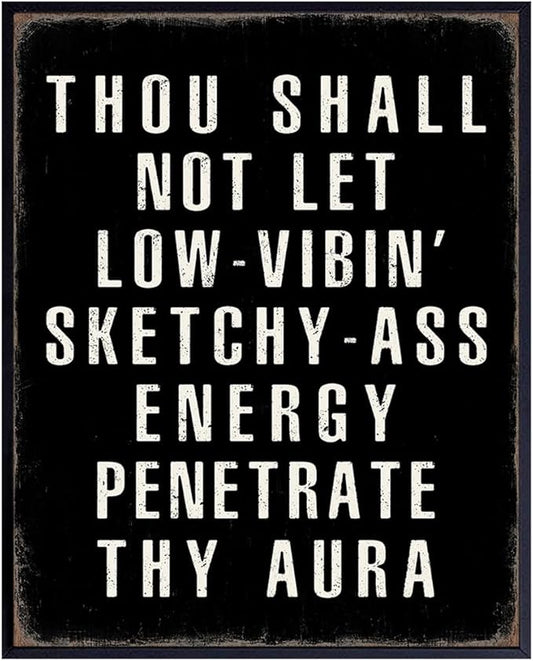 Motivation Quotes Wall Art - Funny Quotes Wall Art & Decor - Funny Sayings Wall Decor - Positive Poster - Entrepreneur Gifts - Home Office Decor - Man cave Sign - Inspiration - UNFRAMED 8x10 Print