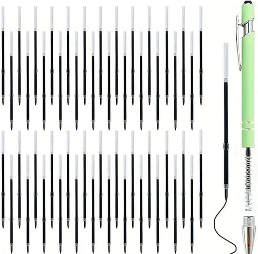 50 pcs 2-in-1 Retractable Ballpoint Pen Refill - Touch Screen Stylus Pen Refills - 3.85inch/9.8cm Pen Refills