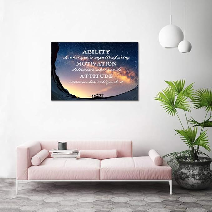 Motivational Posters Inspirational Entrepreneur Quotes Wall Art Decor Inspiration Pictures Motivation Office Decoration Inspiring Posters and Prints Painting for Living Room Bedroom Home (24”Hx36”W)