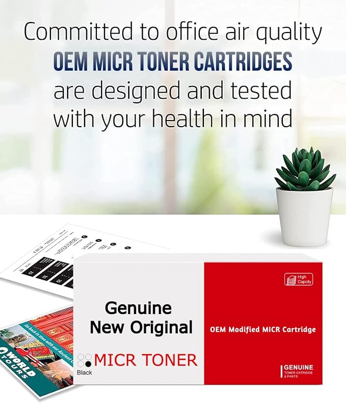 MTI imageCLASS lbp172dw Check Printer, Wireless B&W Laser Office Printer, 1 OEM Modified 072 Starter MICR Toner Cartridge, Best for Printing Business and Personal Checks