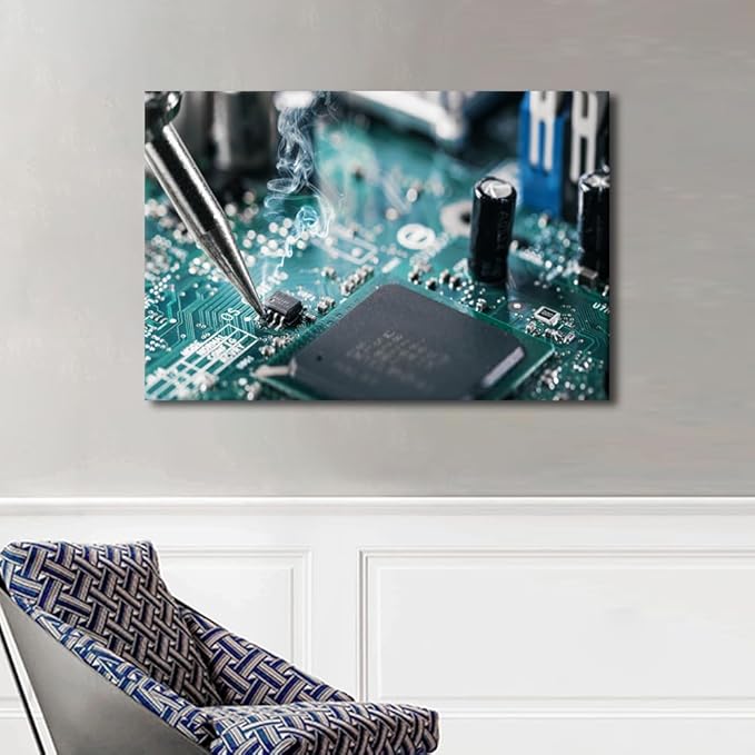 TUMOVO Cutting Machine Pictures for Living Room 1 Panel Large Wall Art Canvas Frame Posters and Prints Modern Wall Decor Canvas Art Home Decoration Canvas Art Artwork Wall Hanging, 24" x36"