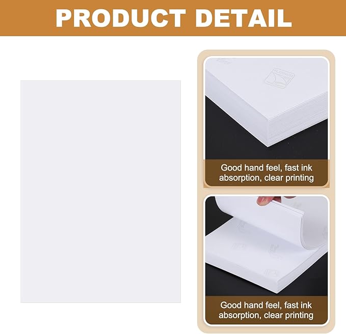 MECCANIXITY 100 Sheets Glossy Photo Paper, 6x8 Inches Picture Paper 210gsm Glossy Card Stock for Inkjet Printing Printer,Making Pictures Greeting Card Printing