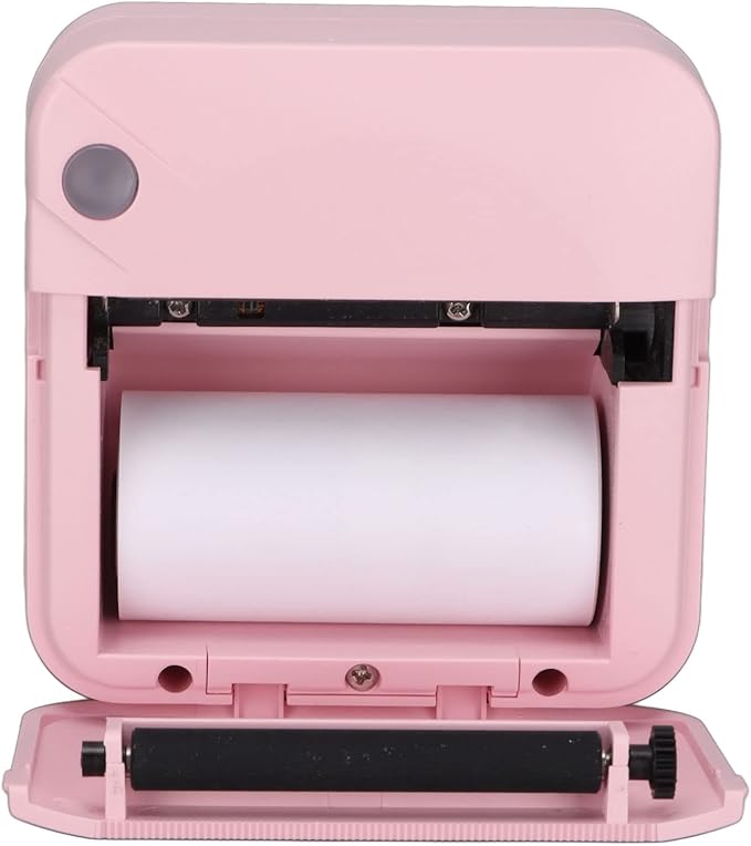 Luqeeg Thermal Label Printer, Bluetooth Printing Label Machine, Shipping Label Printer for Mobile, Office, Notes Memo, Shipping Packages and Postage, 200 DPI Resolution, No Ink