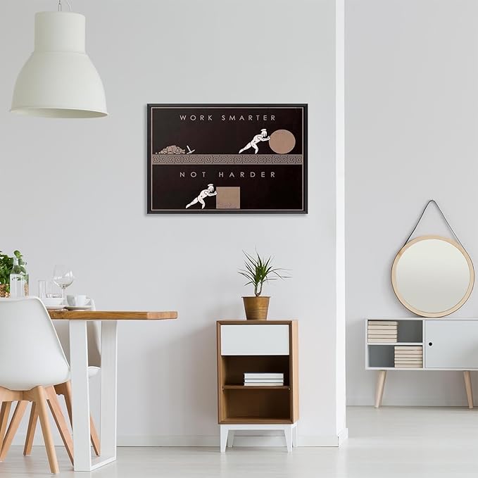 Modern Inspirational Pictures Wall Decor Artwork Entrepreneurial Motivational Quotes Canvas Posters Creative Black Posters Prints Painting For Office Living Room Wall Art Decor 8x12in Framed
