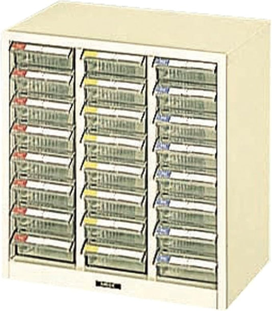 Nakabayashi PC-24 Pick Case, Shallow 8 Tiers, Ivory