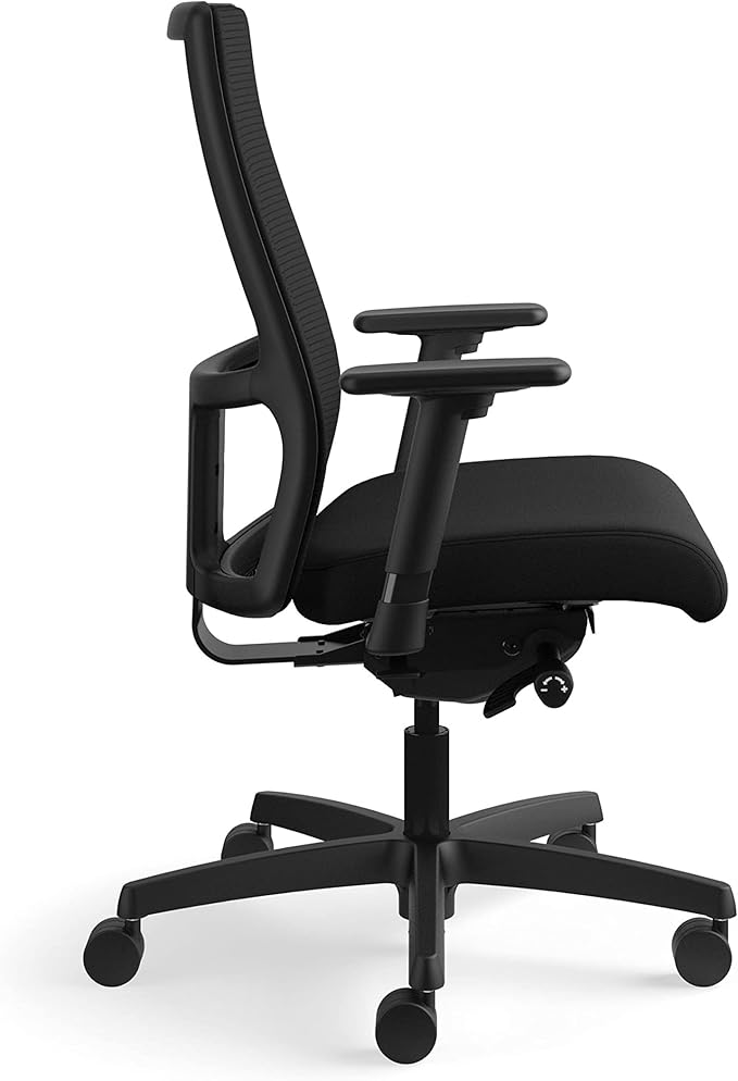 HON Ignition Series High-Back Work Chair - Mesh Computer Chair for Office Desk, Black (HONIW103CU10), Black CU10