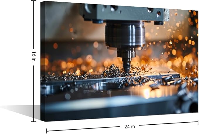 1 Piece Wall Art Wall Machine Pictures for Living Room Wall Decoration Office Wall Decor Canvas Prints Wall Art Framed Art Wall Decor Artwork Canvas Wall Art Ready to Hang, 16" x24"