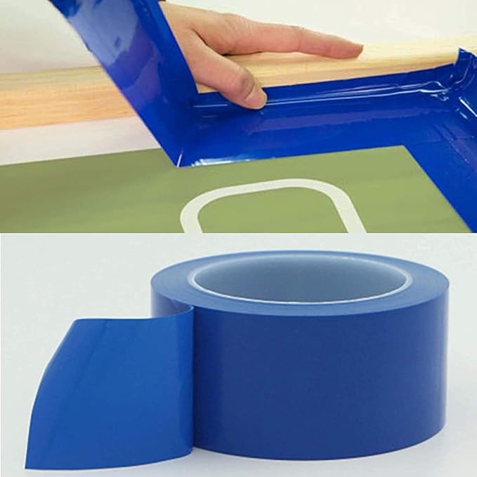 2" x108ft.12 Rolls Screen Printing Block Out Tape & Graphic Production Blue Tape Solvent and Water Resistant 2" x36yds