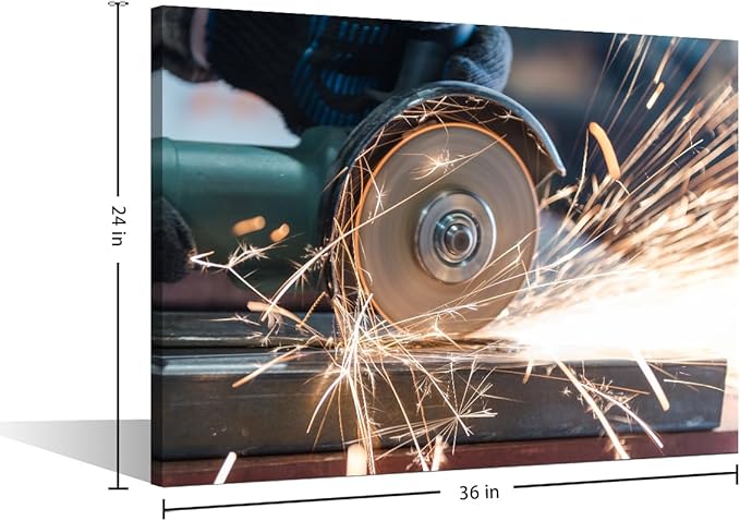 Plasma Cutting Pictures for Living Room Wall Decoration Framed Art Wall Decor Large Wall Art Family Wall Decor 1 Panel Modern Prints Wall Art Home Wall Decor Artwork Wall Hanging, 24" x36"
