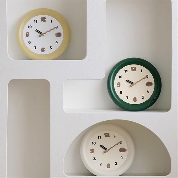 Clock for Bedroom Modern Simple Wall Clock Living Room Household Fashion Atmosphere Creative Wall High-Level Sense of Clock Office Decor Wall Clock (A Medium)