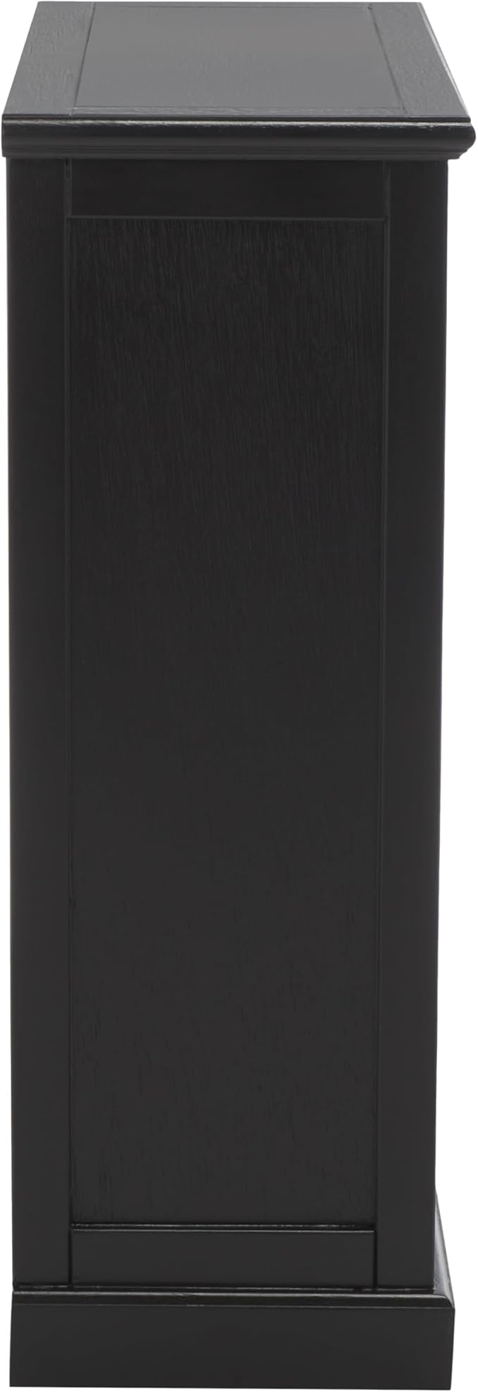 SAFAVIEH Home Collection – Maralah 5-Shelf Solid Wood Bookcase, Black, 25" Wide Storage Display Shelf, Fully Assembled (AMH6634D)