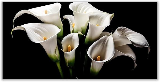 VOCBAN Wall Art For Office Black Canvas Wall Art for Bathroom Bedroom Modern Artwork Picture Wall Decor for Office Kitchen Prints Paintings for Home Decor-30x60cm(12x24in) Unframed