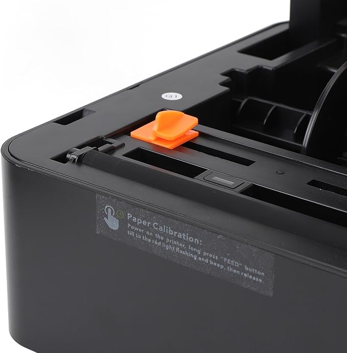 USB Thermal Label Printer, 203DPI High Speed Printing for Shipping, 100mm Roll Capacity, Compatible with OS X, USB Connectivity, Office Retail, Widely Used in Industries (US Plug)