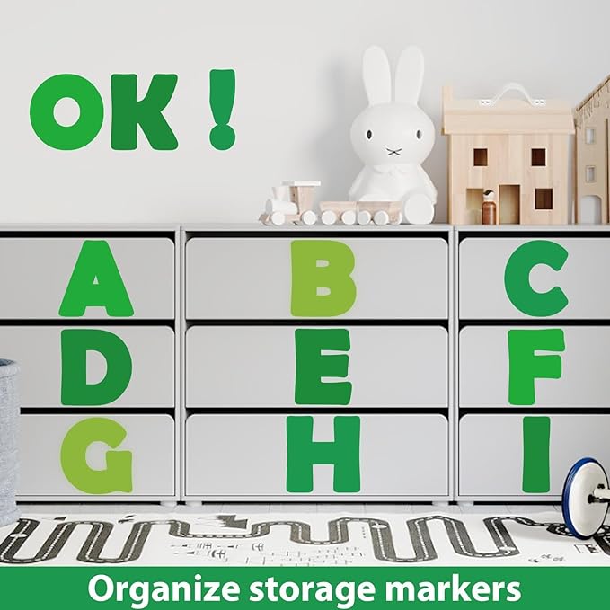 150 PCS Large 7" Bulletin Board Letters Set, Spring Green Classroom Alphabet Cutout Letter for Bulletin Board Display Home School, A Great Helper to Inspire Students' Learning Interest