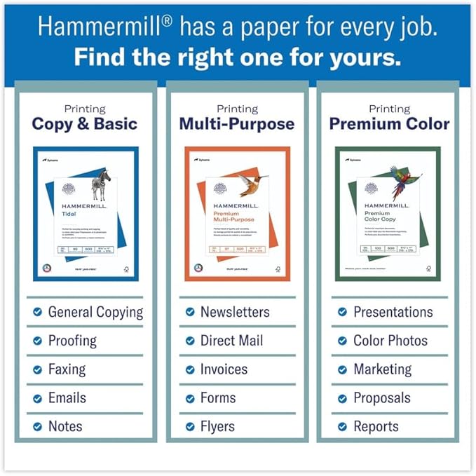 Hammermill 102269CT Recycled Colored Paper, 20lb, 8 1/2 x 11, Lilac, 5,000 Sheets/Carton