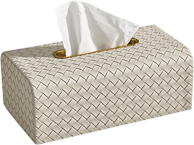 Stylish Tissue Box Facial Tissue Box Cover Plastic Disposable Tissue Holder and Modern Desktop Tissue Box for Home Office Restaurant Bar Modern Tissue Box (Color : Green, Size : B) (Gray Multi)
