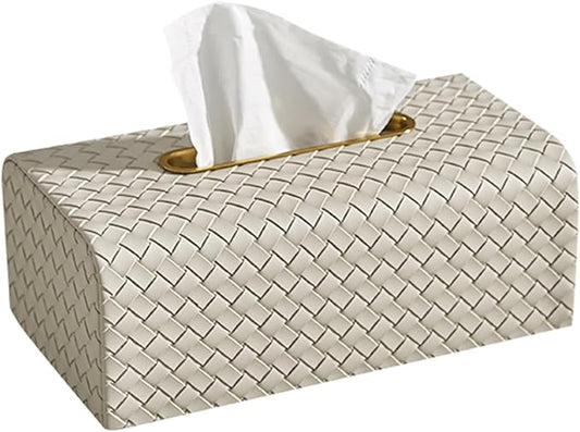Stylish Tissue Box Facial Tissue Box Cover Plastic Disposable Tissue Holder and Modern Desktop Tissue Box for Home Office Restaurant Bar Modern Tissue Box (Color : Green, Size : B) (Gray Multi)