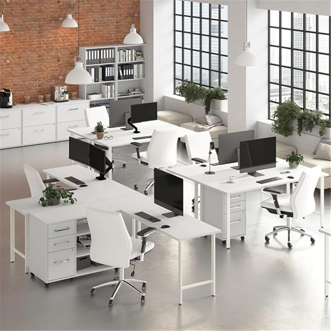 Bush Business Furniture Hustle 2 Drawer Lateral File Cabinet in White, Document Storage Chest for Home and Professional Office