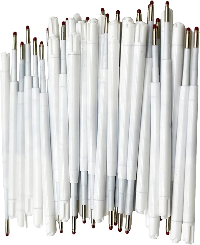 100 PCS Ballpoint Pen Refills Retractable Pen Refills 3.86" Black Ink for Sparkle Pens Bamboo Pen Refills1.0mm for Retractable Pens Wood Pens in Office School Family
