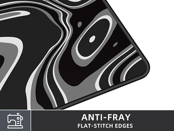 Large Gaming Mouse Pad with Superior Micro-Weave Cloth, Extended Desk Mousepad with Stitched Edges, Anti-Slip Keyboard Pad for Computer, Home and Gaming