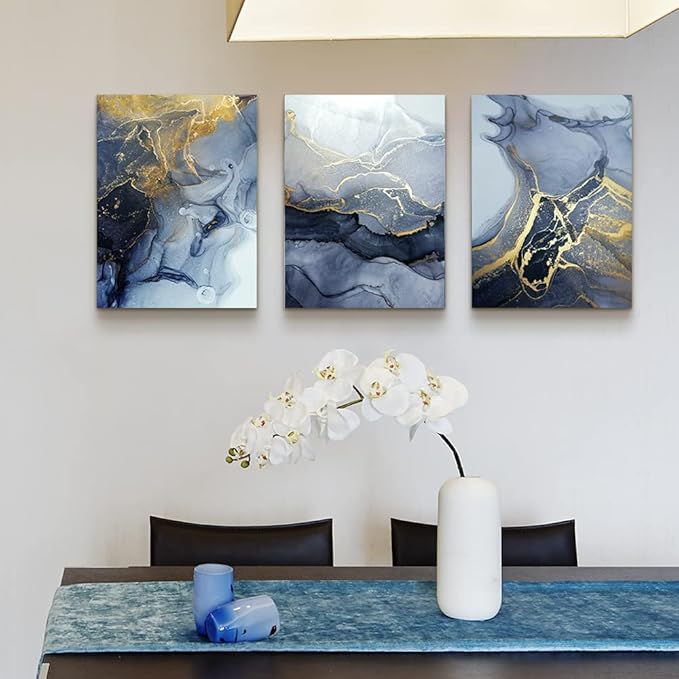 Abstract Wall Decor For Living Room Bedroom Wall Art Paintings Abstract Ink Painting Wall Artworks Hang Pictures For Office Decoration, 20x28inch/Piece, 3 Panels Bathroom Home Decorations Posters