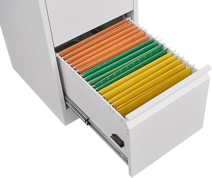 4 Drawer Filing Cabinet,Metal Vertical Filing Cabinets with Lock for Home Office,Heavy Duty File Storage Cabinet for Letter/Legal/A4/F4 Size File