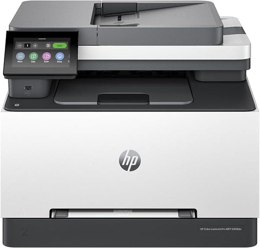 HP Color Laserjet Pro MFP 3301cdw Wireless All-in-One Color Laser Printer, Office Printer, Scanner, Copier, Fax, ADF, Duplex, Best-for-Office (74T92FR) (Renewed)