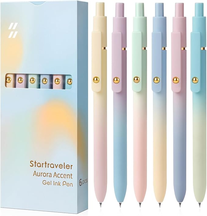 6 Pieces Gel Ink Pen Refills Replaceable Ballpoint Blue Ink Pen Refills Fine Point 0.7mm Smooth Writing for Office School Supplies (6pcs 0.7mm Blue Ink)