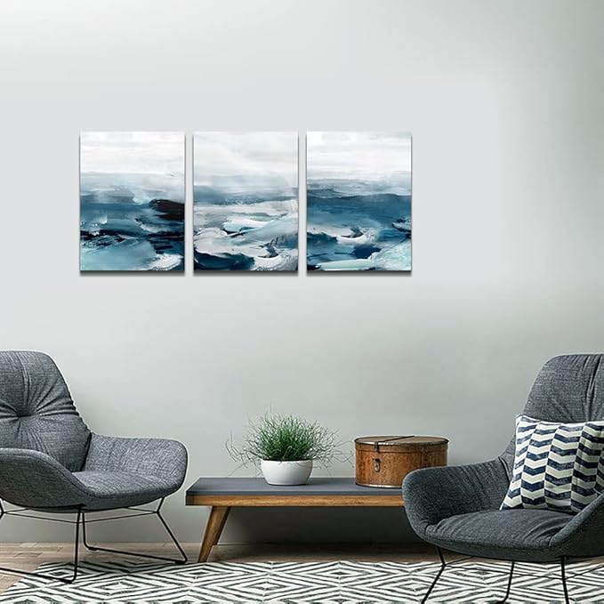 MHARTK66 Abstract Wall Decor For Living Room Canvas Art Bedroom Decorations Office Minimalist Paintings Inspiration Pictures Artwork Home Decoration 3 Piece Set