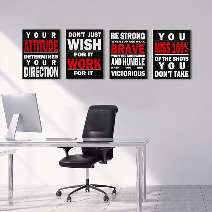 Office Wall Décor Black and White Canvas Wall Art Quotes Home Office Décor Wall Art For Office Office Wall Art Motivational Posters For Office Wall Decor For Office Inspirational Wall Art For Office,