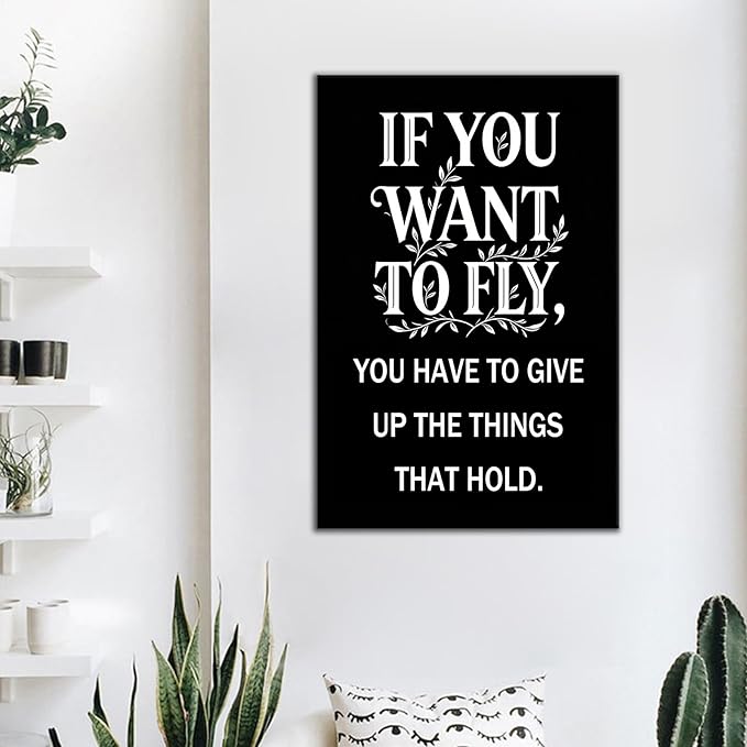 Inspirational Canvas Wall Decor Motivational Wall Art for Office Home Discipline Poster Grit Quote Design Picture Painting Artwork for Men Classroom Workplace Hallway Ready to Hang [24''Wx36''H]