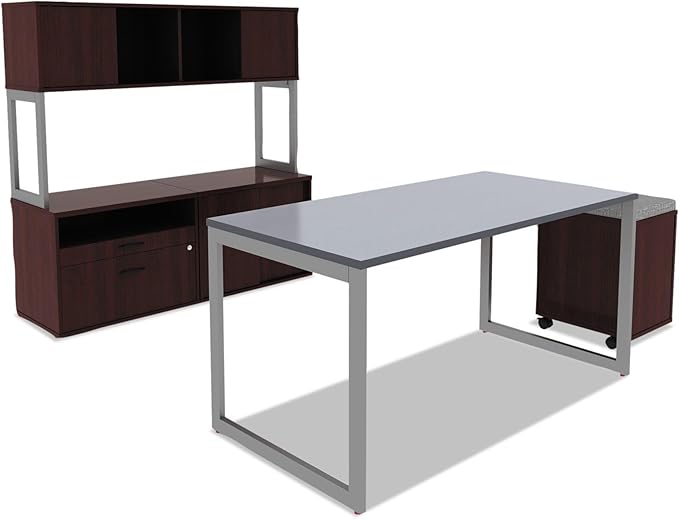 Alera ALE Valencia Series Mobile B/F Pedestal, 15 7/8w x 19 1/8d x 22 7/8h, Mahogany