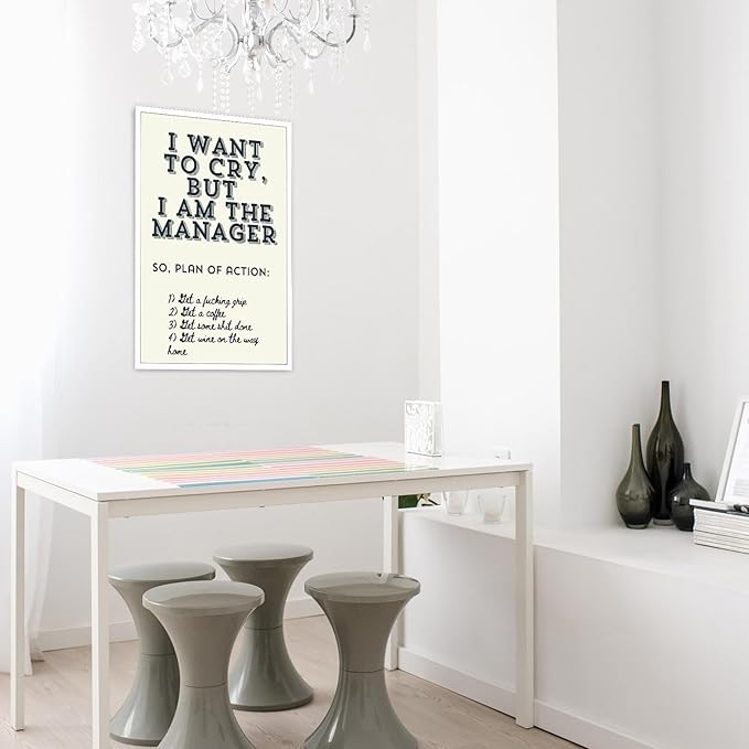 Trendy Motivational Positive Quotes Canvas Poster Work Motivation Hustle Inspiring Sign Prints Painting Funky Motivational Quotes Wall Art For Office Living Room Wall Decor 8x12in Unframed