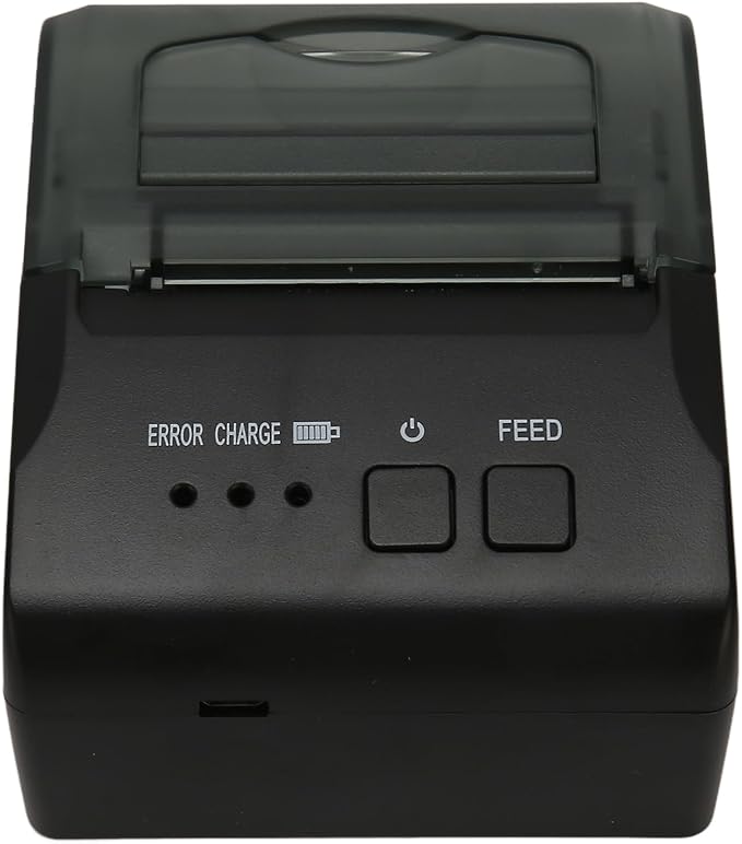 BAFOVY 58mm Thermal Printer BT4.0 with USB Interface, Suitable for Office Restaurant Logistics, Supports Printing Speed, 203DPI Accuracy, 100km TPH