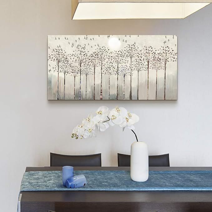 Lapremoly Canvas Wall Art - Modern Wall Decor for Living Room & Bedroom - Trees Landscape Abstract Pictures - Office & Dormitory Decor - Farmhouse Home Decorations