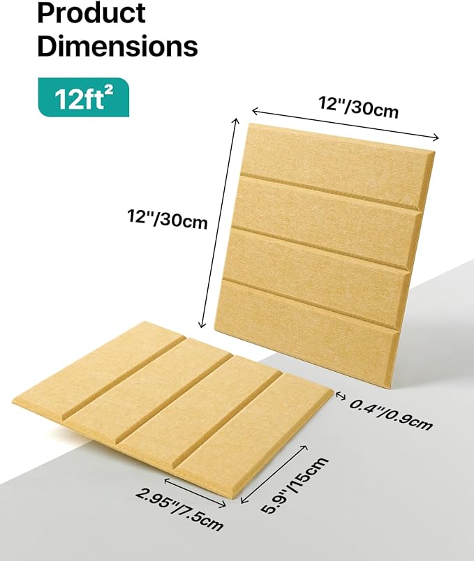 Large Cork Boards for Walls, 47"x35" Bulletin Board, 12-Pack Felt Wall Tiles with 60 Adhesive Tabs, Cork Boards for Office Decor, Felt Board Alternative Pin Board