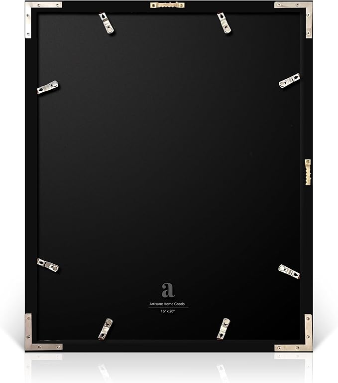 artisane home goods - Gallery Frame 1.0, Picture Frame, 16x20 Black, Gallery Wall Frame Set, Large Picture Frame, Oversized Mat (4x4, 4x6, and 5x7)