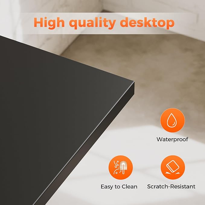 Mericonia 32 inch Rolling Computer Desk with Wheels, Gaming Desk for Small Spaces, Modern Simple Style Table for Home Office, Study Writing Table