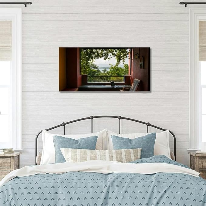 Workspace a view Canvas Wall Art Large Framed Prints Pictures Wall Decor Posters Painting Artwork for Living Room Bedroom Kitchen Bathroom 16x30