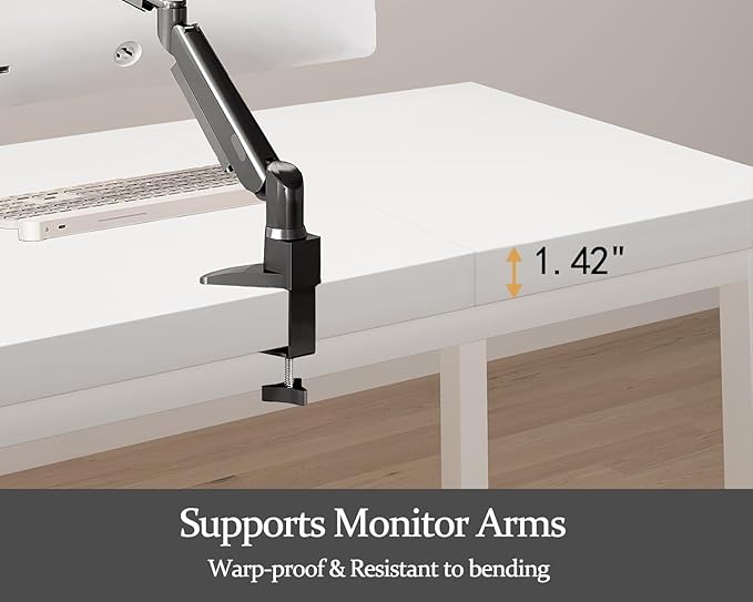 Long Computer Desk for 2 People, 70 Inch Large Double Desk with Deep Desktop,Modern White Computer Desk for Home Office Workstation
