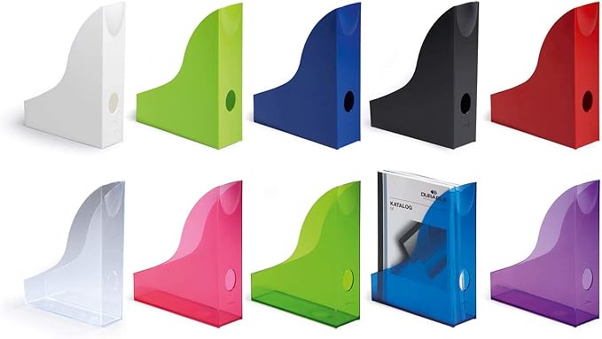 Durable 1701712540 Magazine File Basic, 6 Pieces, Blue Transparent
