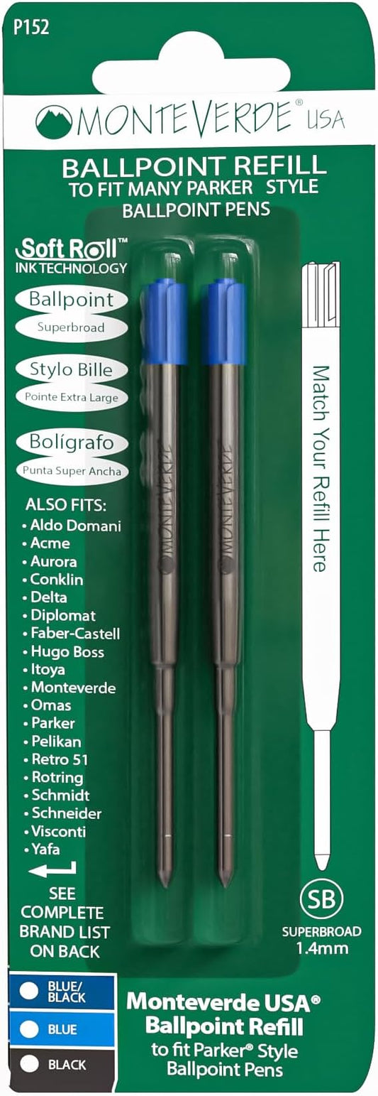 Monteverde Ballpoint Refill to Fit Parker Ballpoint Pens (P15)