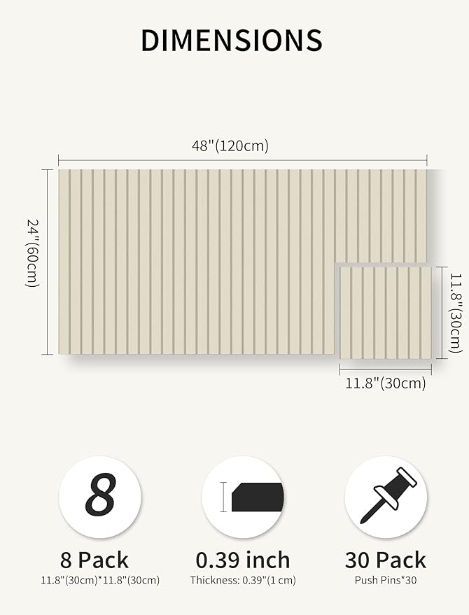 Large Bulletin Board 48"x 24" Cork Boards for Walls, 12 Pack Felt Wall Panels Photo Board, Cork Board for Office Home Pin Board