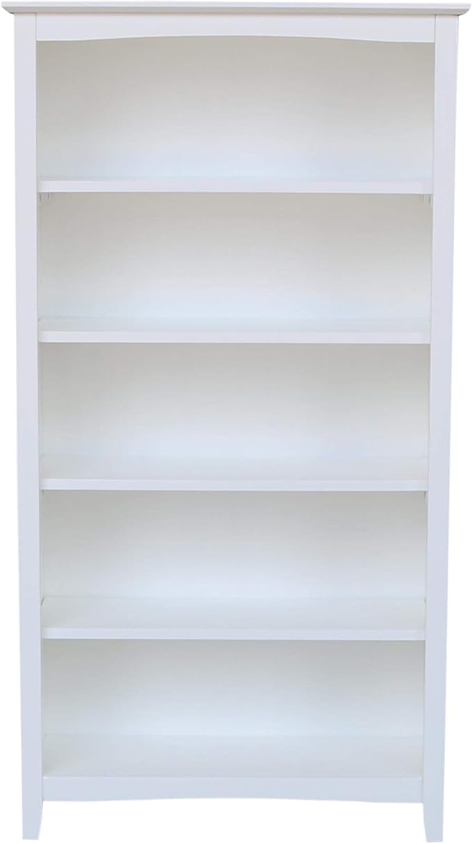 International Concepts Shaker Bookcase - 60" H White