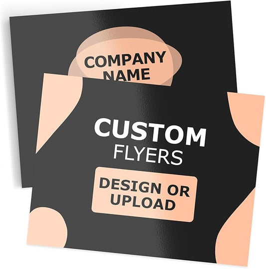 GotPrint Custom Bulk Flyers, Glossy, Horizontal | Upload Design or Add Text | Personalized Photo | Double-Sided Printing Available, 8.5 X 11 Horizontal, 1000 Qty