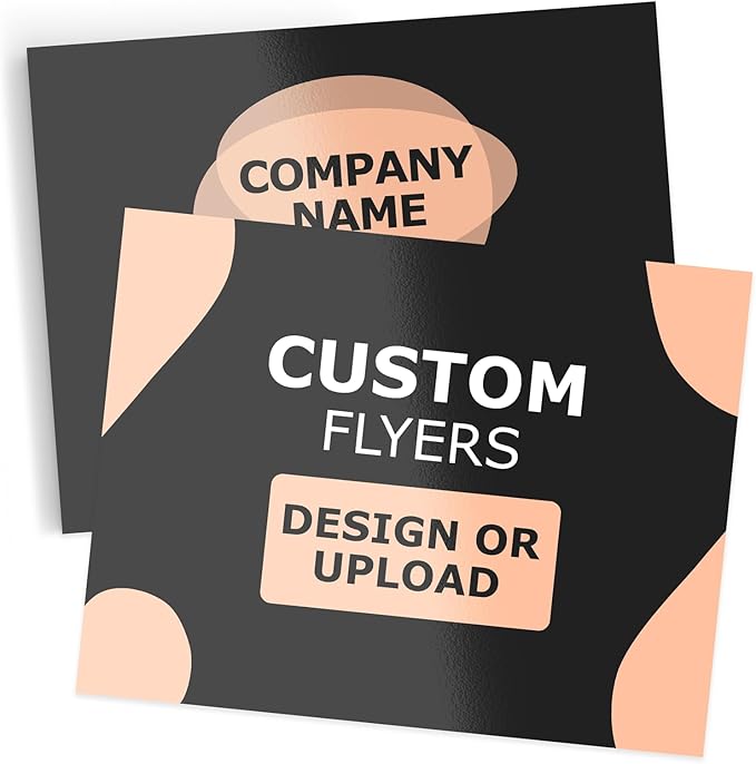 GotPrint Custom Bulk Flyers, Glossy, Horizontal | Upload Design or Add Text | Personalized Photo | Double-Sided Printing Available, 8.5 X 11 Horizontal, 2500 Qty