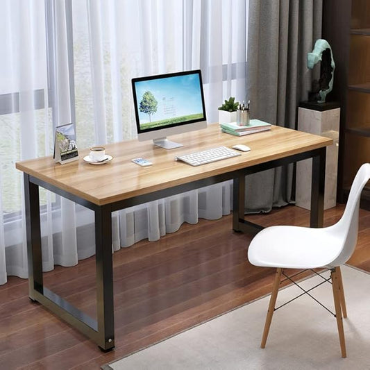 Computer Desk, Home Office Writing Study Desks, Small PC Table Workstation, Modern Simple Style for Space-Saving(32-Inch, Walnut)